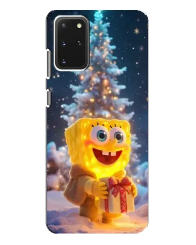 Чехол для Samsung Galaxy S20 Plus с картинкой «Рождественский Спанч Боб»