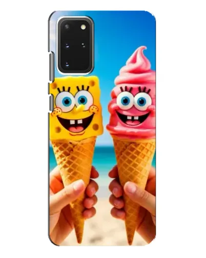 Чехол для Samsung Galaxy S20 Plus с картинкой «Спанч Боб мороженое»