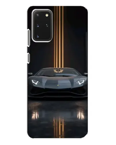 Чехол для Samsung Galaxy S20 Plus с картинкой «Lamborghini золотые линии»