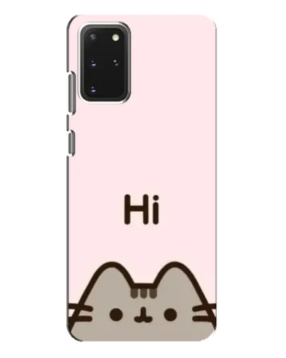 Чехол для Samsung Galaxy S20 Plus с картинкой «Пушин говорит Hi»