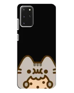 Чехол для Samsung Galaxy S20 Plus с картинкой «Пушин на черном»