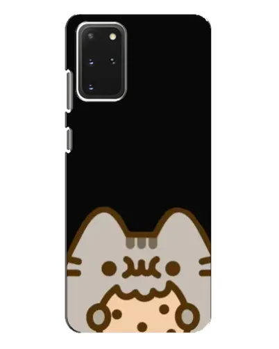 Чехол для Samsung Galaxy S20 Plus с картинкой «Пушин на черном»