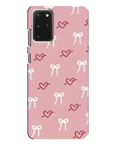 Чехол для Samsung Galaxy S20 Plus с картинкой «Сердца и банты»
