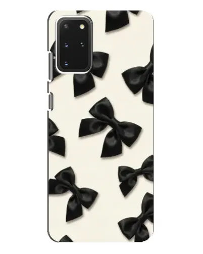 Чехол для Samsung Galaxy S20 Plus с картинкой «Черные бантики»