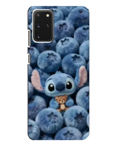 Чехол для Samsung Galaxy S20 Plus с картинкой «Стич и голубика» Чехол для Samsung Galaxy S20 Plus с картинкой «Стич и голубика»