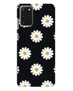 Чехол для Samsung Galaxy S20 Plus с картинкой «Ромашки на черном» Чехол для Samsung Galaxy S20 Plus с картинкой «Ромашки на черном»
