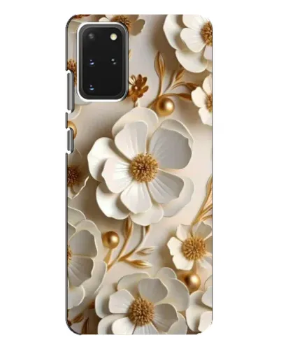 Чехол для Samsung Galaxy S20 Plus с картинкой «Белие бумажние  цвети»