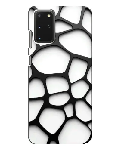 Чехол для Samsung Galaxy S20 Plus с картинкой «Белая объемная сетка»