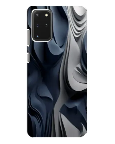 Чехол для Samsung Galaxy S20 Plus с картинкой «Объемные синие складки»