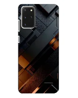 Чехол для Samsung Galaxy S20 Plus с картинкой «Черные геометрические блоки»