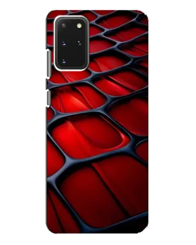 Чехол для Samsung Galaxy S20 Plus с картинкой «Красная глянцевая сетка»