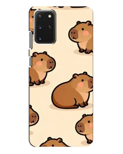 Чехол для Samsung Galaxy S20 Plus с картинкой «Паттерн милых капибар» Чехол для Samsung Galaxy S20 Plus с картинкой «Паттерн милых капибар»