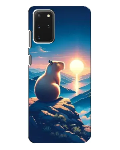 Чехол для Samsung Galaxy S20 Plus с картинкой «Закат солнца с капибарой» Чехол для Samsung Galaxy S20 Plus с картинкой «Закат солнца с капибарой»