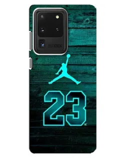 Чехол для Samsung Galaxy S20 Ultra с картинкой «Jordan Cyan 23» Чехол для Samsung Galaxy S20 Ultra с картинкой «Jordan Cyan 23»