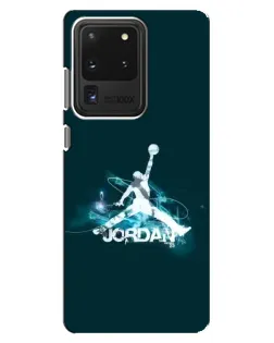 Чехол для Samsung Galaxy S20 Ultra с картинкой «Jordan Blue Fire» Чехол для Samsung Galaxy S20 Ultra с картинкой «Jordan Blue Fire»