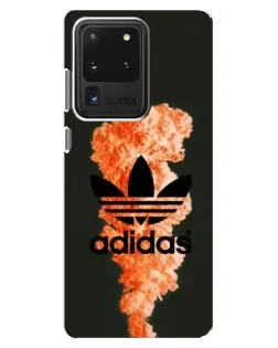Чохол для Samsung Galaxy S20 Ultra з картинкою «Помаранчевий дим Adidas»