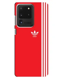 Чохол для Samsung Galaxy S20 Ultra з картинкою «Червоний мінімалізм Adidas»