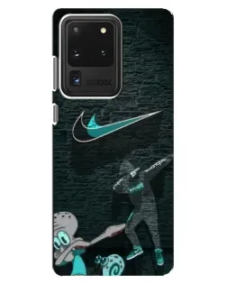 Чехол для Samsung Galaxy S20 Ultra с картинкой «Спортивный арт Nike»