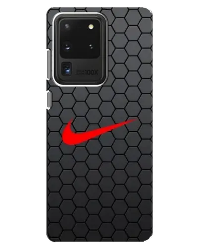 Чехол для Samsung Galaxy S20 Ultra с картинкой «Nike — карбоновая сетка»
