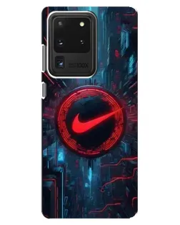 Чехол для Samsung Galaxy S20 Ultra с картинкой «Техногенный стиль Nike»