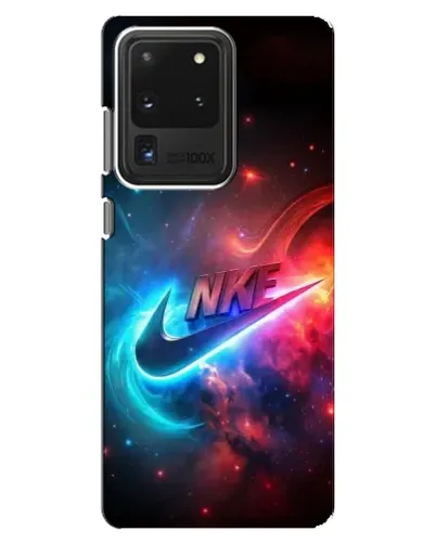 Чехол для Samsung Galaxy S20 Ultra с картинкой «Огненный логотип Nike»