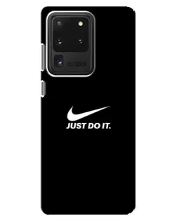 Чехол для Samsung Galaxy S20 Ultra с картинкой «Минимализм от Nike»