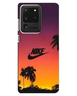 Чехол для Samsung Galaxy S20 Ultra с картинкой «Nike на закате солнца»