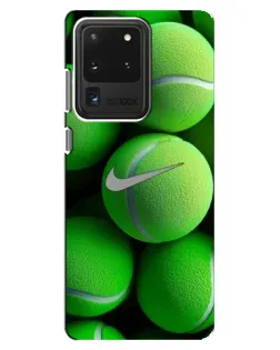 Чехол для Samsung Galaxy S20 Ultra с картинкой «Теннисные мячи Найк»
