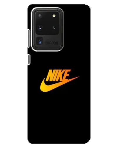 Чехол для Samsung Galaxy S20 Ultra с картинкой «Золотой логотип Nike»