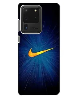 Чехол для Samsung Galaxy S20 Ultra с картинкой «Синий пульс Nike»