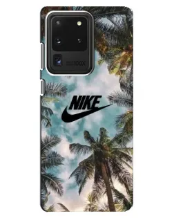 Чехол для Samsung Galaxy S20 Ultra с картинкой «Тропический принт Nike»