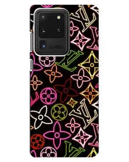 Чехол для Samsung Galaxy S20 Ultra с картинкой «Неоновый микс Nike»
