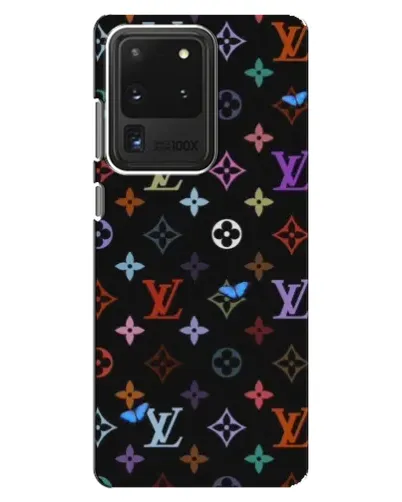 Чохол для Samsung Galaxy S20 Ultra з картинкою «Кольорова монограма LV»