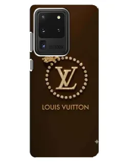 Чохол для Samsung Galaxy S20 Ultra з картинкою «LV — золота печатка»