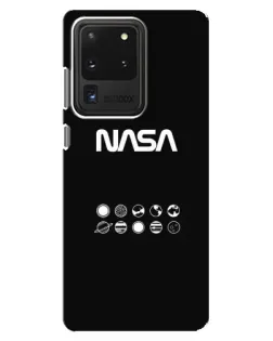 Чехол для Samsung Galaxy S20 Ultra с картинкой «NASA — технический принт»