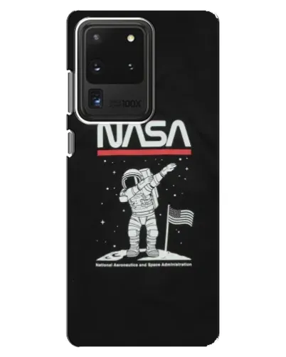 Чехол для Samsung Galaxy S20 Ultra с картинкой «NASA — шагаем по Луне»