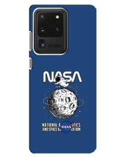 Чехол для Samsung Galaxy S20 Ultra с картинкой «NASA — лунная миссия»