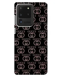 Чехол для Samsung Galaxy S20 Ultra с картинкой «Классическая монограмма Gucci»