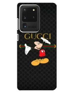 Чехол для Samsung Galaxy S20 Ultra с картинкой «Микки Маус Gucci»