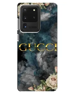 Чехол для Samsung Galaxy S20 Ultra с картинкой «Абстрактные цветы Gucci»