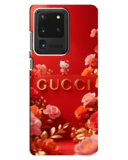 Чехол для Samsung Galaxy S20 Ultra с картинкой «Gucci — золотой сад»