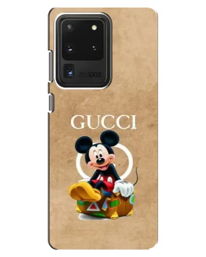 Чехол для Samsung Galaxy S20 Ultra с картинкой «Микки Маус Gucci — крафт» Чехол для Samsung Galaxy S20 Ultra с картинкой «Микки Маус Gucci — крафт»