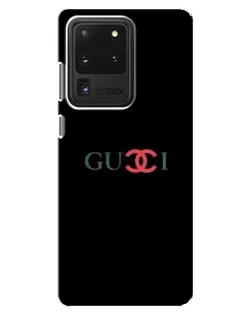 Чехол для Samsung Galaxy S20 Ultra с картинкой «Gucci — красный градиент»