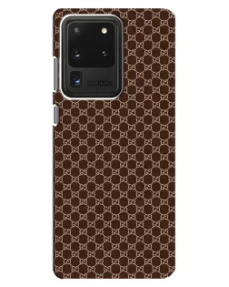 Чохол для Samsung Galaxy S20 Ultra з картинкою «Gucci — шоколадна сітка»