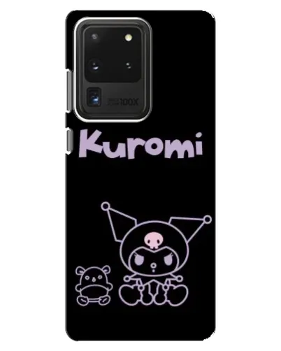 Чехол для Samsung Galaxy S20 Ultra с картинкой «Kuromi — черный минимализм»