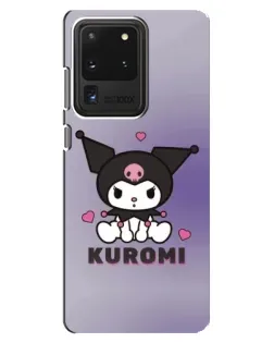 Чехол для Samsung Galaxy S20 Ultra с картинкой «Kuromi — фиолетовый арт» Чехол для Samsung Galaxy S20 Ultra с картинкой «Kuromi — фиолетовый арт»