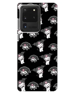 Чехол для Samsung Galaxy S20 Ultra с картинкой «Черный паттерн Kuromi» Чехол для Samsung Galaxy S20 Ultra с картинкой «Черный паттерн Kuromi»