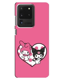 Чехол для Samsung Galaxy S20 Ultra с картинкой «Kuromi и My Melody» Чехол для Samsung Galaxy S20 Ultra с картинкой «Kuromi и My Melody»