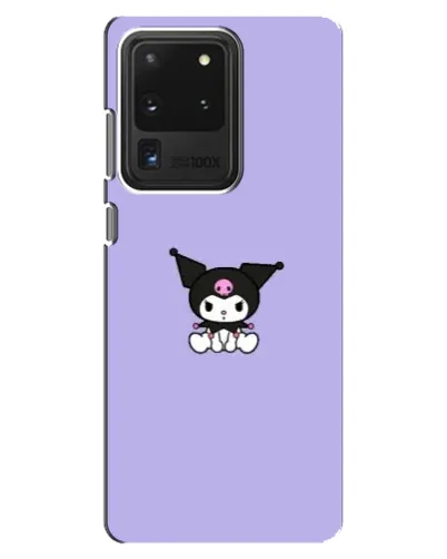 Чехол для Samsung Galaxy S20 Ultra с картинкой «Kuromi — фиолетовый минимализм»