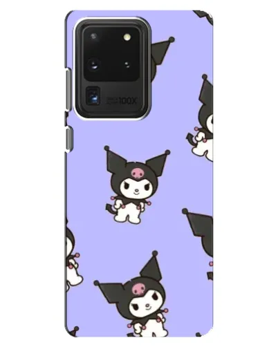 Чехол для Samsung Galaxy S20 Ultra с картинкой «Паттерн с Kuromi»